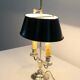 Bouillotte lamp in silver metal, empire style - early twentieth century