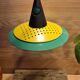 Vintage 80s space age style pendant chandelier Memphis