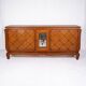 Art Deco oak buffet with crossbars, France, 1940s