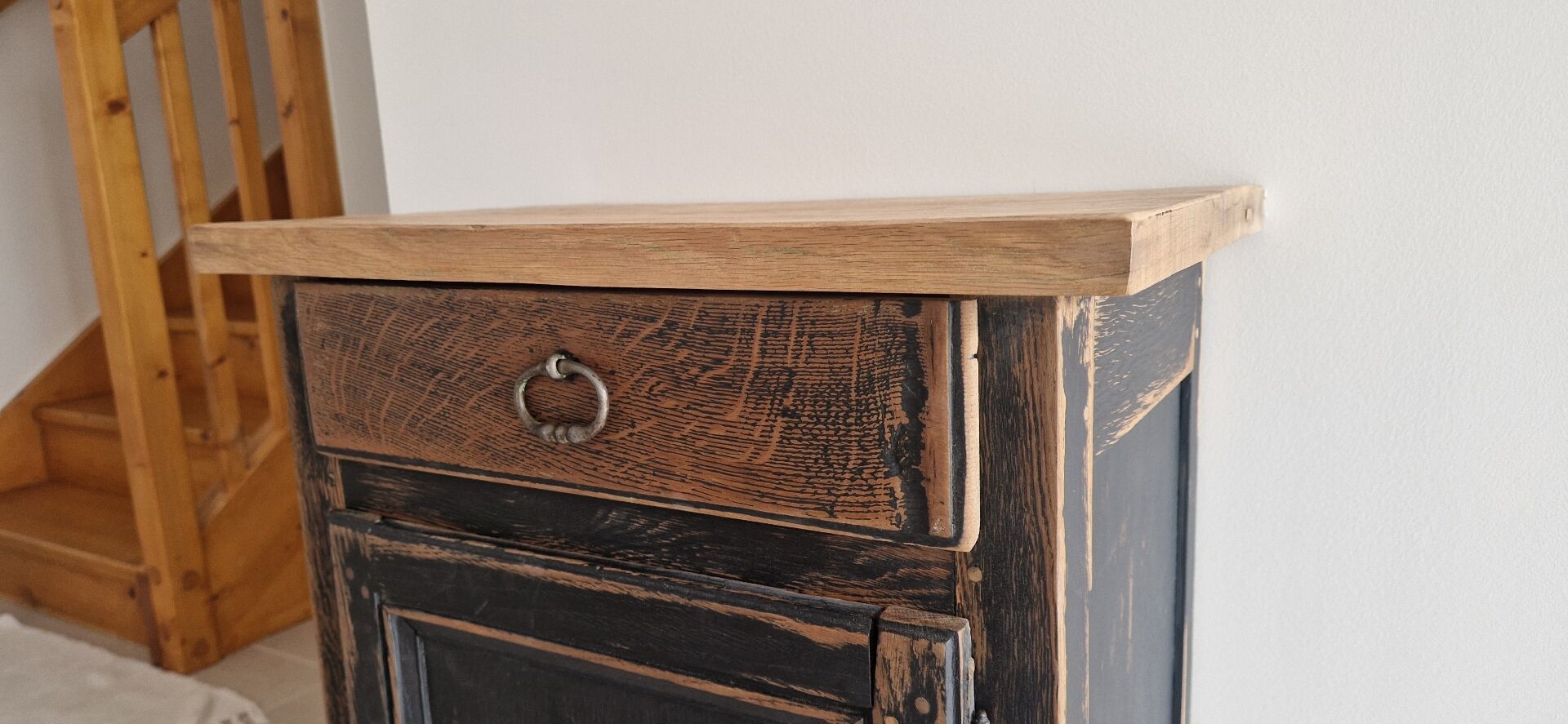 Meuble d'appoint rustique style campagne - Époque début XXÈME