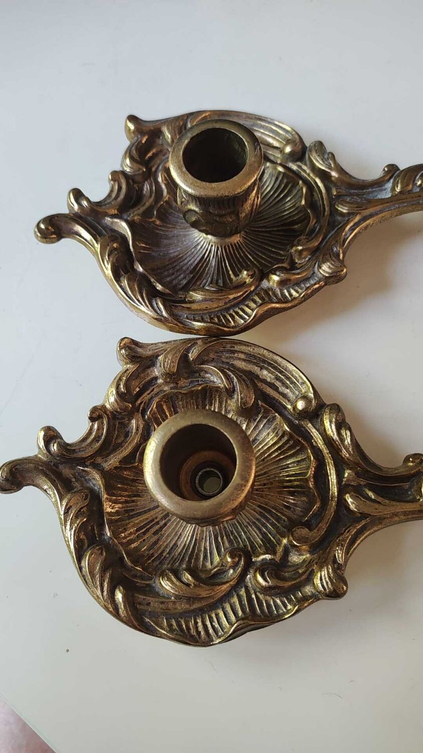 Handheld candlesticks Louis XV