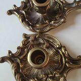 Bougeoirs à main style Louis XV