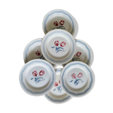 Flat plates Digoin tulips