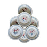 Flat plates Digoin tulips