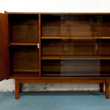 Bookcase with sliding doors