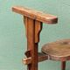 Chaise de traite, art populaire, Alpes, 19ème siècle