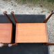 Duo of vintage Scandinavian teak bedside tables with 1 drawer.