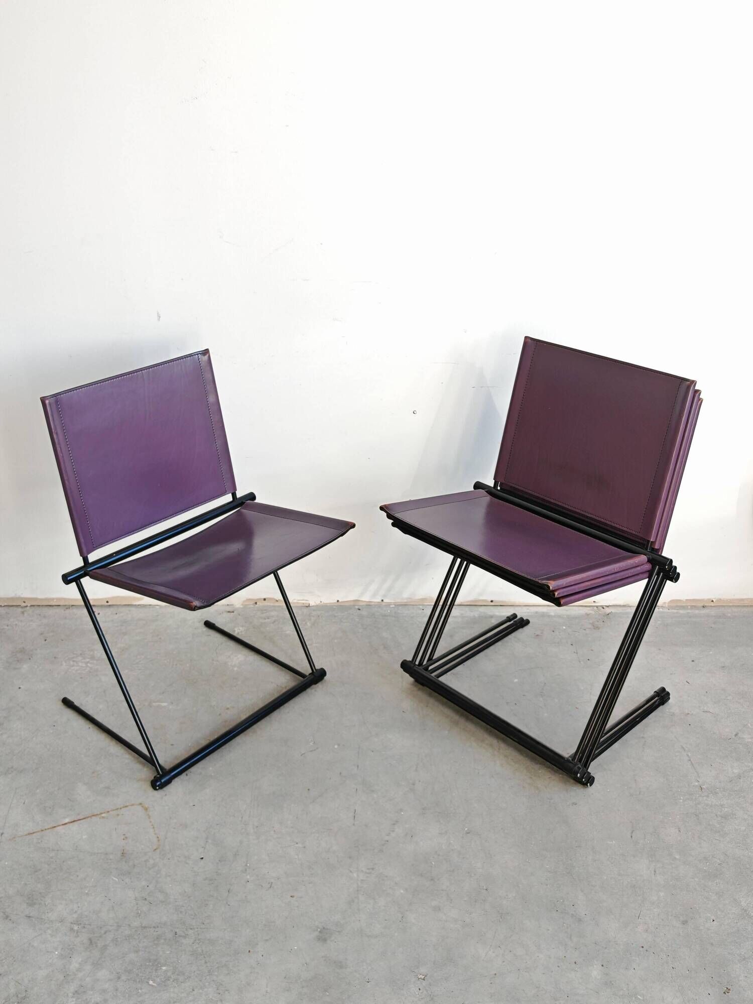 Set of 4 Ballerina chairs by Herbert Ohl for Matteo Grassi, 1990s.