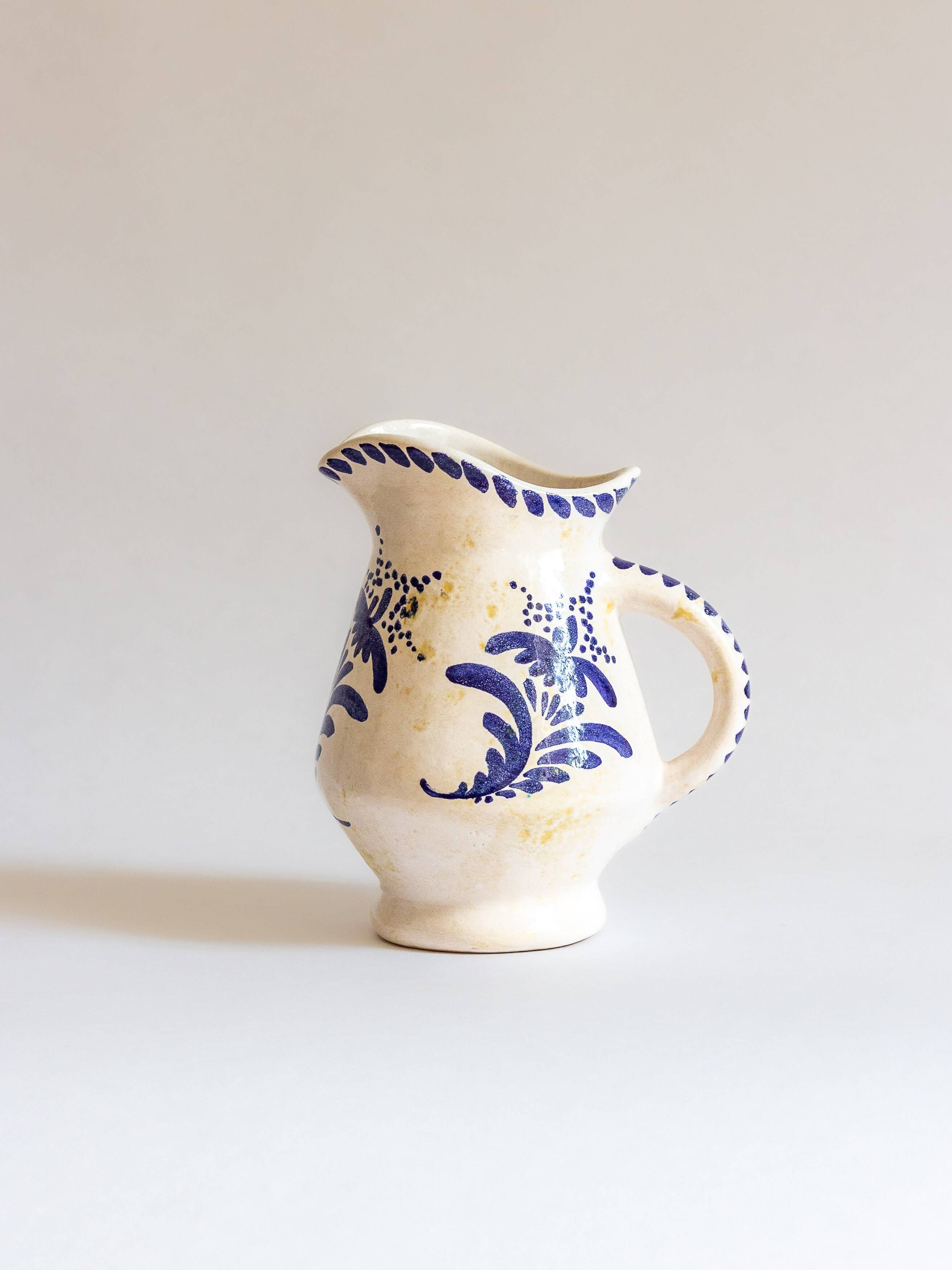 Glazed ceramic pitcher, Atelier de Nissy, Annecy, 1960s