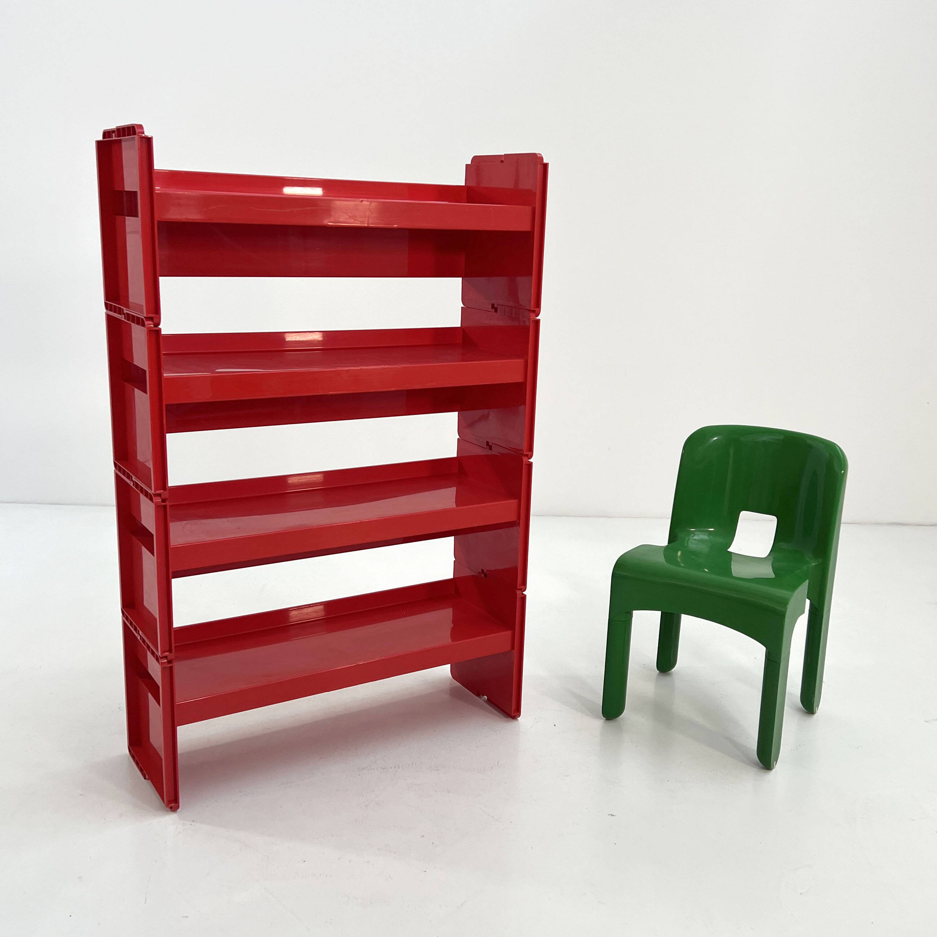Modular shelf Jeep red by De Pas, D'Urbino & Lomazzi for BBB 1970