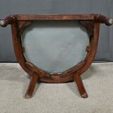 Mahogany Gondola Armchair, Empire Style – 19th Century