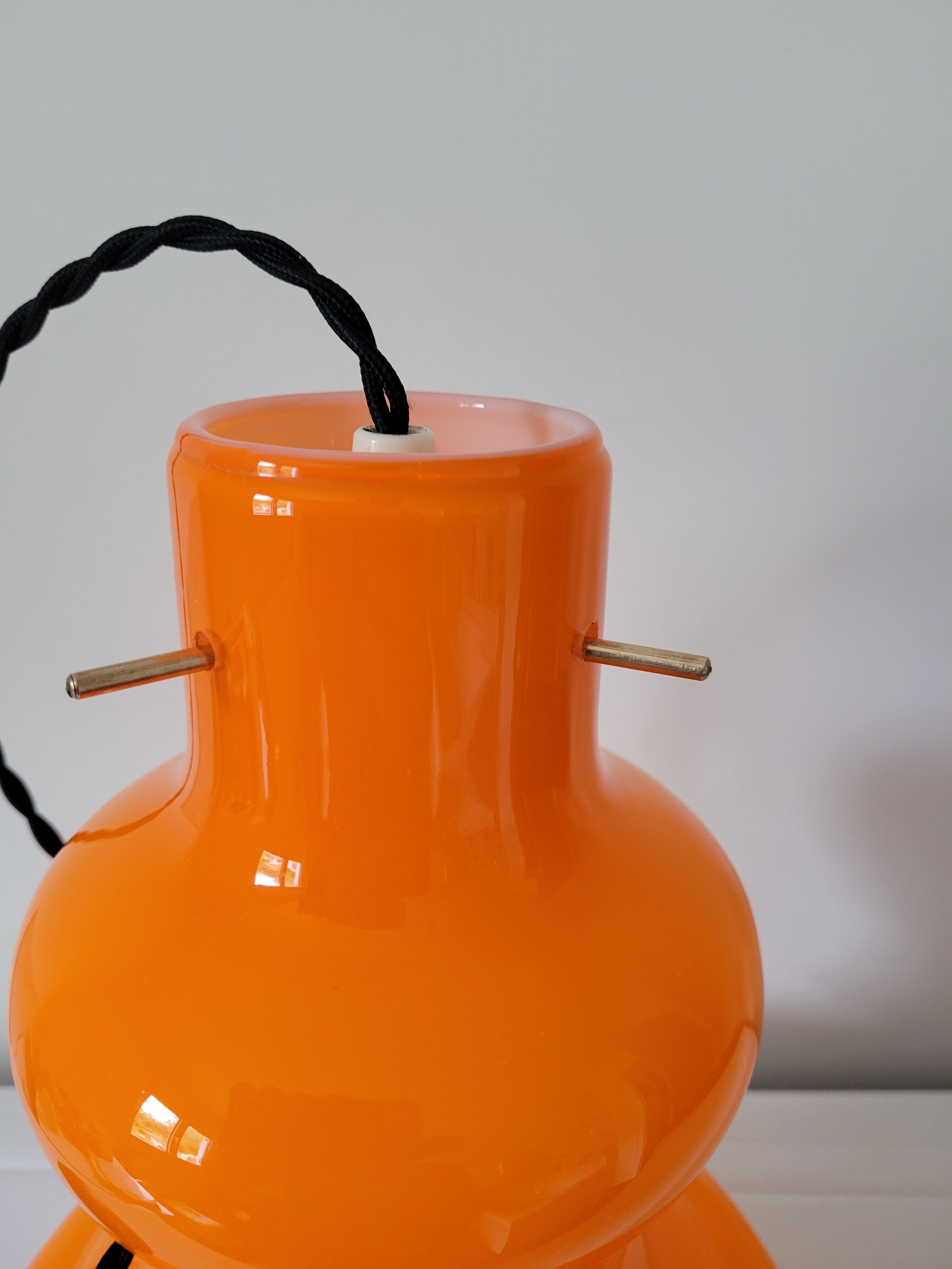 Suspension en opaline orange Targetti Sankey