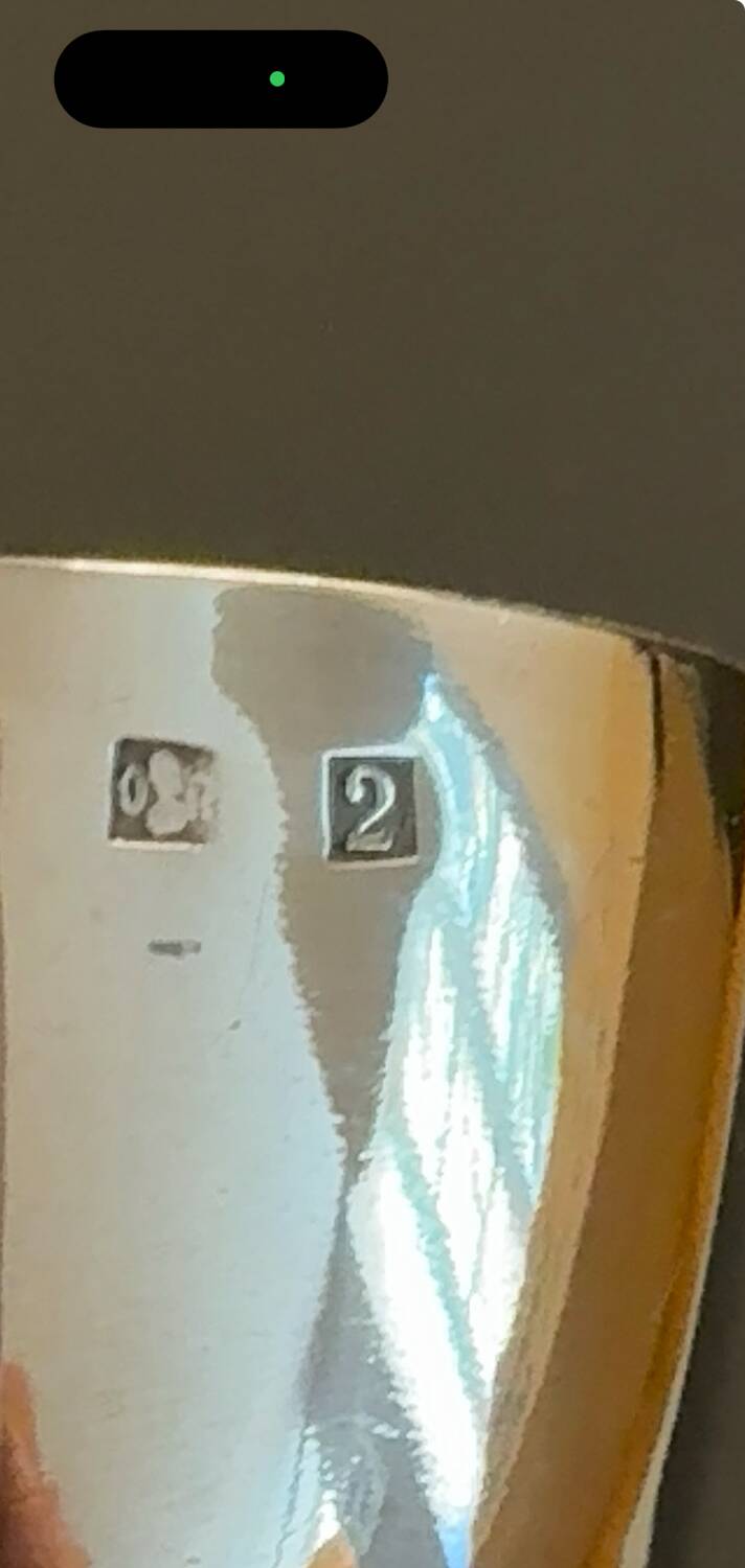 Silver-plated egg cup