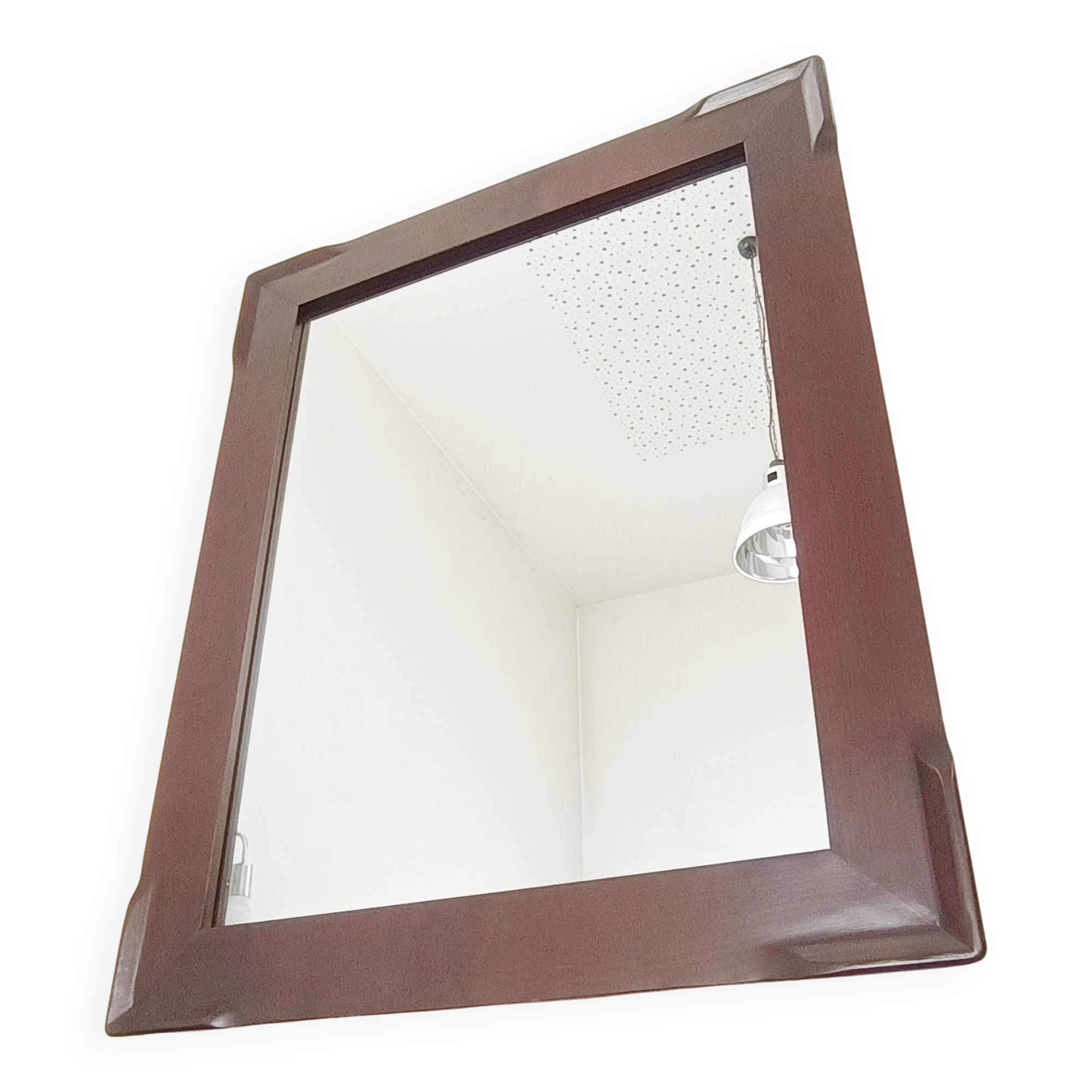 Large mirror in solid cherry wood