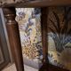 1980s console bedside table in brown varnished wood