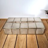 Mother-of-pearl and brass tissue box