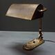Antique brass Art Deco notary lamp/banker lamp