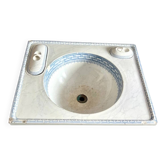 Ancien Lavabo en Porcelaine décor bleu Vintage