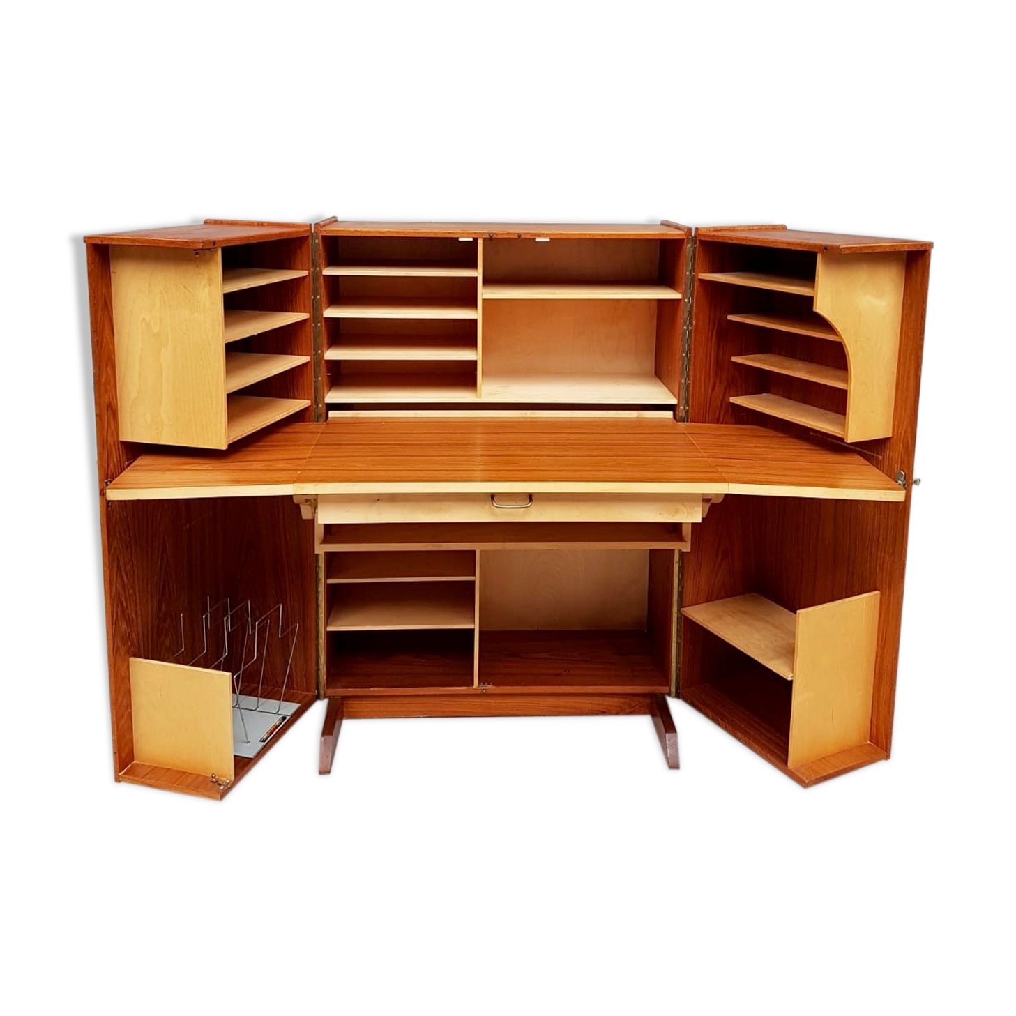 Mid century Norwegian desk-in-a-box by Pfeiffer