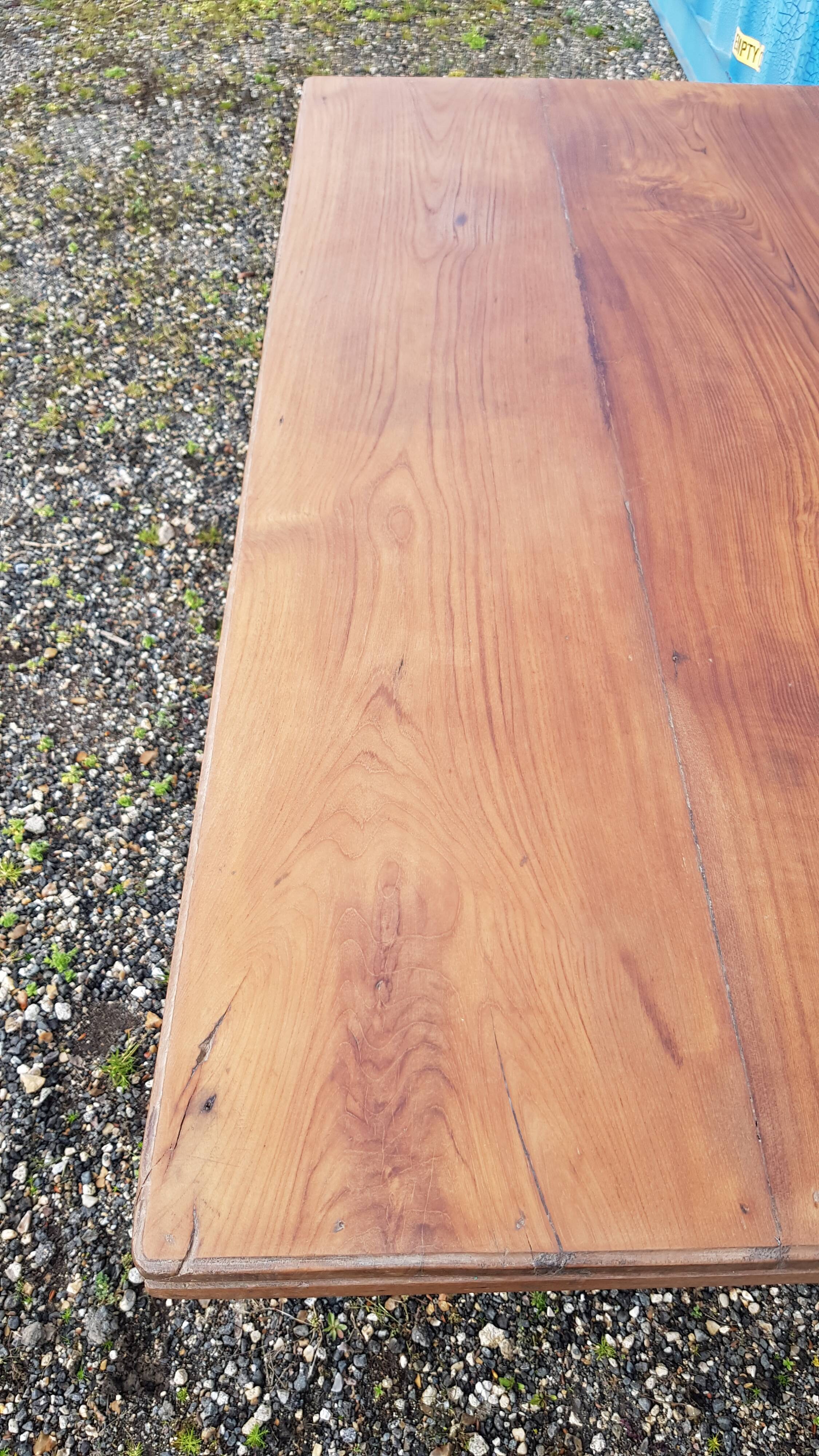 Old Burmese teak dining table