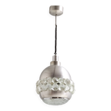 Aluminum, Crystal and Glass Pendant by Pia Guidetti Crippa for Lumi