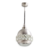 Aluminum, Crystal and Glass Pendant by Pia Guidetti Crippa for Lumi