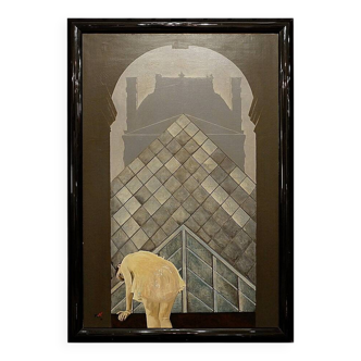 Oil on canvas painting, signed lower left MAX and dated 1991