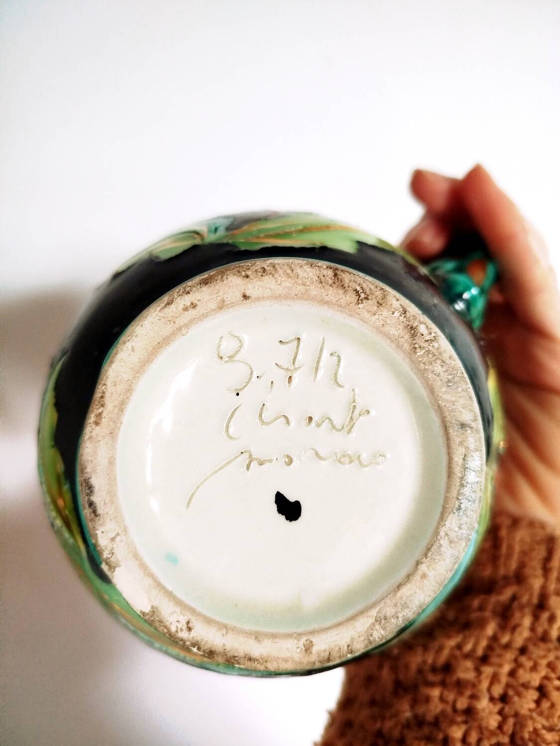 Ceramic enamelled jug Cerart Monaco