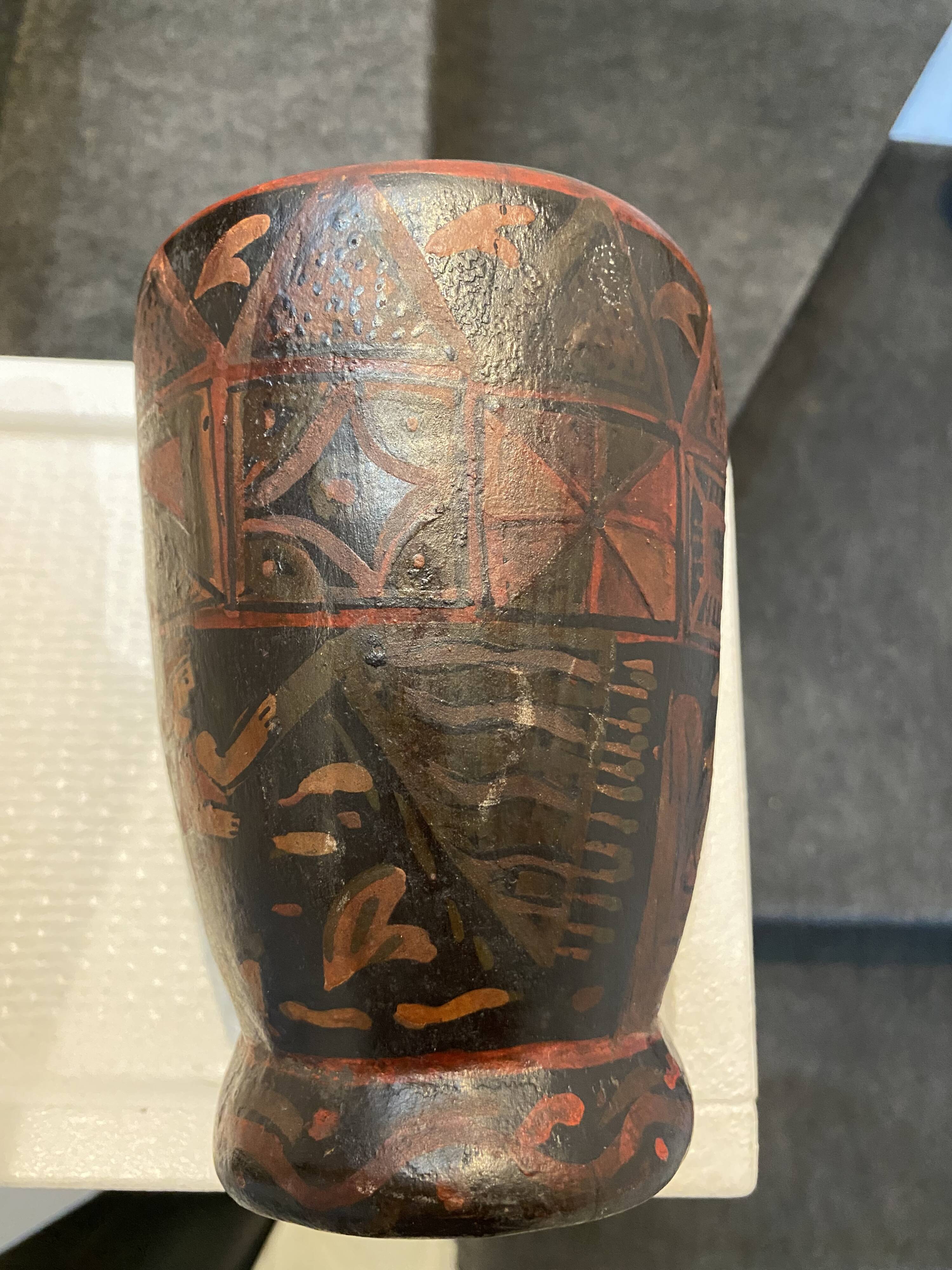 Authentic Kero vase from the colonial era.