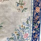 Large vintage Persian 228 X 314 CM Ghoum rug