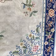 Large vintage Persian 228 X 314 CM Ghoum rug
