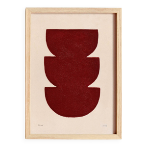 Peinture abstraite sur - rouge