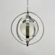 Mid-century glass sphere hanging pendant glass lamp design 1970’s space age Italy
