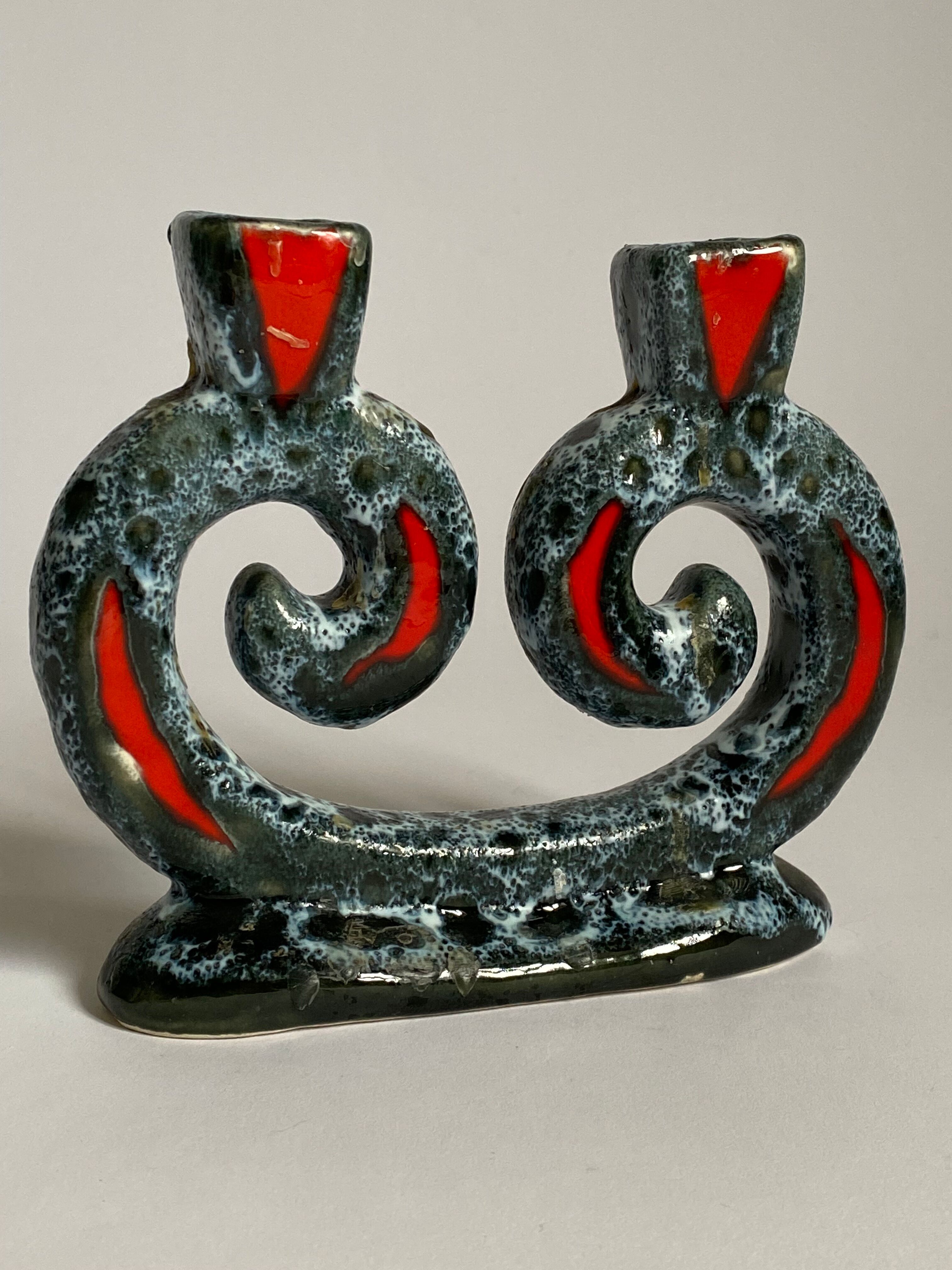 Seventies volute candle holder