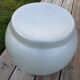 Silver fiberglass pouf 1970