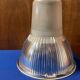 2 suspensions en verre Holophane 1950