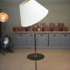 Vintage opaline and glass floor lamp 1960