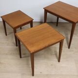 Scandinavian nesting tables "Kvalitet Form Funktion" in teak, 1960