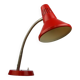 Adjustable Desk Lamp in Red Painted Metal and Chrome-Plated Spiral Arm from Tep, 1970s