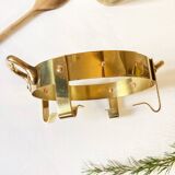 Copper and brass serving dish, M. Delalande, Villedieu, France