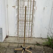 Card holder, gilded metal turnstile photo holder, industrial decoration