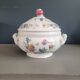 Sarreguemines glazed earthenware soup tureen, Rouen model - dishwasher safe