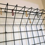 String metal wall mount  coat and hat rack, 1950s