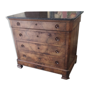 Commode en noyer vers 1880 plateau