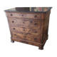 Walnut chest of drawers circa 1880 with marble top