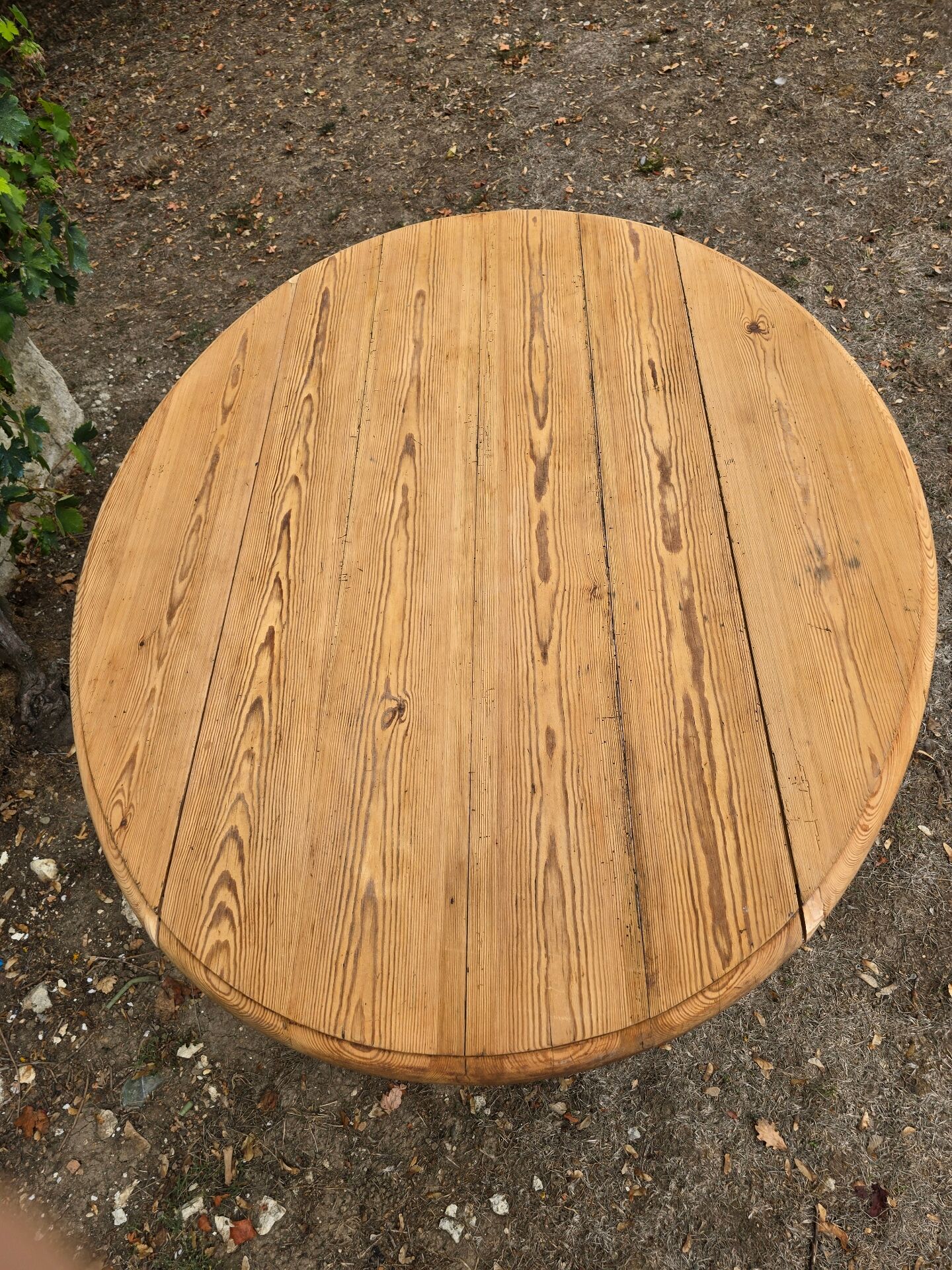 Table à abattants pliable en bois massif brut