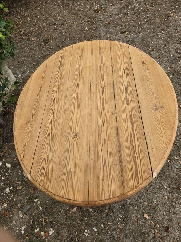 Table à abattants pliable en bois massif brut