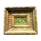Rectangular frame 19th, carved wood frame, gilded with gold leaf