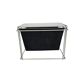 Max Sauze studio - side table - magazine rack - metal - glass - 70s