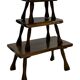 Mid-Century Organic Wooden Side Tables, circa 1960's wabi sabi brutalist